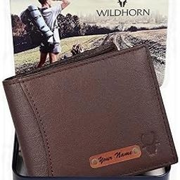 Customised Gifts For Men | Personalized Leather Wallet For Mens -Name/Logo Printed On Wallet I Birthday Anniversary Gift For Men Boy Love Husband Employees Clients, Brown-image-69