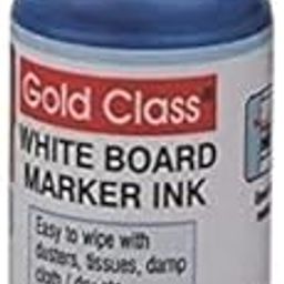 Gold Class White Board Marker Ink(100ml) (Pack of 1) (Black) | Suitable for White Board Surface |School Stationery |Easily Refill |Bold Black Color |Smudge Proof|Quick Drying |Indian Brand.-32