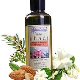 KHADI RISHIKESH Ayurvedic Body Oil Mogra & Jasmine Massage Oil For Full Body- Nourish skin softer smoother - Soothing & relaxing mind & body -SLS & PARABEN FREE-WOMEN/MEN-210ML- WITH HAIR COMB FREE-image-16