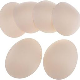 3 Pairs Beige Soft Round Bra Pads Inserts for Sports Bikini Top Swimsuit Bra-image-32