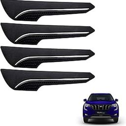 Autokaar Car Front and Rear Bumper Corner Guard Protection Chrome Line Universal for Mahindra Thar/Scorpio/XUV 700/XUV 300/XUV 400/Bolero/Marazzo/XUV 500 - Set of 4-picture-28