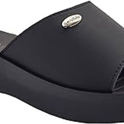 Synthetic Casual Flexible Slippon Lightweight Open Toe Dotted Design Platform Slipper For Women (AEMR07)-image-45