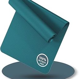 CURSHEET HOMZ Yoga Mat Non Slip, Anti-Tear 4 mm Thick TPE Yoga Mats for Women and Men, 180 x 60 cm Exercise & Fitness Mat with Carrying Strap, Workout Mats for Yoga, Pilates and Floor Exercise-Green-image-94