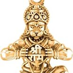 925 Sterling Silver 22k Gold Plated God Hanuman Pendant Lord Bajrang Bali Locket for Men and Women-image-92