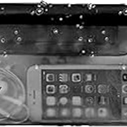 Desi Rang Waterproof Big Pouch Bag Cover for rain Swimming Water All Size Mobile Phone, Small Camera, Wallets, ID Card with Waist Strap for All Waist Size, Color : Black-image-99