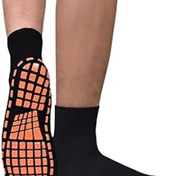 Yoga Socks for women with Anti slip Grip, Ideal for Gym Workouts & Fitness Sports | Rubber Sole for Enhanced Stability | No show Grip socks Black-image-91