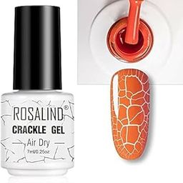 ROSALIND Crackle Gel Nail Polish from BELLE GAGA™ For Nail art manicure Set Air dry nail polish 7ml Crack Effect, Nail Art, Self-Nail, Gel Style, Nail Color, Salon Nails, Quick Drying Color Gel (A624)-image-97