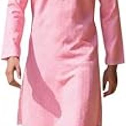 Dusty Pink Self Weaving with Silver Booti's Cotton Silk Kurta Pyjama Set-image-10