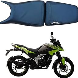 KSHEERI Pulsar N125 Bike Seat Cover Protect from Rust and Dust, PU Leather Waterproof Durable Seat Cover Frant & Rear (Black)-image-98