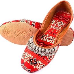 Babbotty Beautiful Ethnic Jutti and Mojari for Women| Ladies Jooti | Bellies| Leather Girls' Jutiyan-image-60
