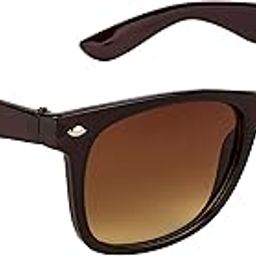 UV Protected Wayfarer Unisex Sunglasses - (Brown Lens | Brown Frame | Small)-picture-17
