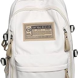Women Backpack Knapsack Laptop School Backpack for Students Female Teenagers White|Clothing, Shoes & Accessories | Mens Accessories | Backpacks, Bags & Briefcases-image-86