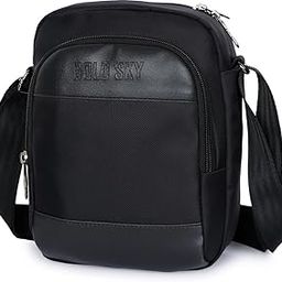 Small Men Sling Bag Mens Shoulder Bag Stylish 1680D Oxford Fabric Side Bag Shockproof Pocket for 8-inch iPad Water resistant hand bag for men travel, small cash collection Bag-image-98
