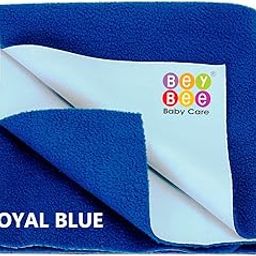 Beybee Just Dry Baby Care Waterproof Bed Protector Sheet - Medium (Royal Blue), Cotton-image-69