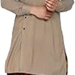 Men's Rayon Side Pattern Full Sleeve Long Straight Kurta and Dhoti Set(Blue Kurta, White Dhoti)-image-96
