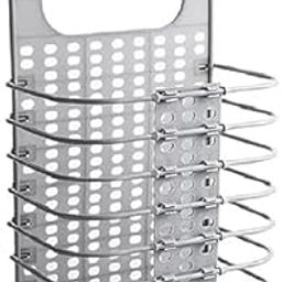 Wishbone Wall Mounted Foldable Laundry Basket For Hanging Dirty Clothes | Bathroom Laundry Hamper Bin |Cloth Hamper Basket Toiletry Organization Washing Bin Home (1 Pc)-image-46