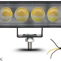 AUTOPOWERZ 6 LED RGB Fog Light High Brightness Waterproof Fog Light Yellow White & RGB Light Reflection 9V 40W Universal Fit for all Bikes & Cars (Pack 1)-image-96