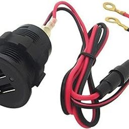 EN-VOLANT Motorcycle Motorbike 2 Port USB Charger Socket 12V-24V Universal-image-30