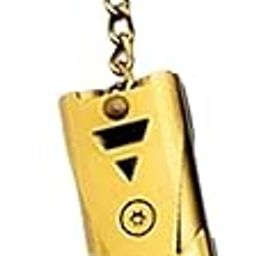 SAZ DEKOR Double Pipe Whistle Lifesaving Emergency SOS Outdoor Survival Gold-image-62