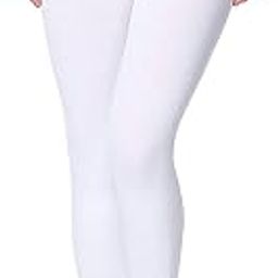 Jak Store High Waisted Soft Stretchable Cotton Ankle Length Leggings for Women (White)-image-22