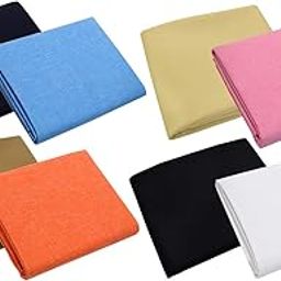 Men's Poly Cotton Unstitched Shirt & Trouser Fabric Combo Set (Multi Color; Free Size)-image-85