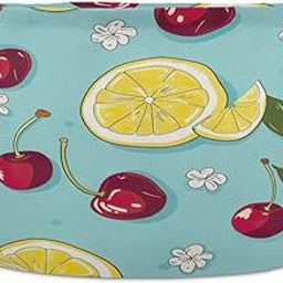 Nander Fresh Lemon Large Sized Round Storage Basket Collapsible Kids Baby Laundry Basket Children Nursery Bedroom Dirty Clothes Hamper Storage Bin Toy Organizer-image-83