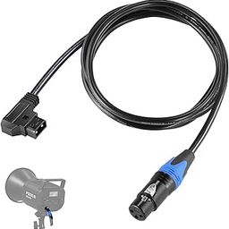NEEWER D Tap Male to 3 Pin XLR Female Power Cable 6ft/1.8m for Continuous Video Lighting Power Supply by V Mount Batteries, Only FS150 FS150B FS230 FS230B LED Video Light, NC009-image-35