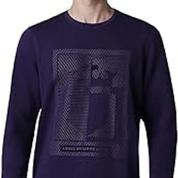 louis philippe Men's Cotton Casual Print Round Neck Sweatshirt-picture-26