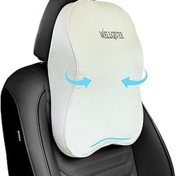 WELLGIVER Ultimate Car Neck Rest Pillow, 100% Memory Foam Car Pillow for Comfortable Rides, Superior Neck Support Cushion, Relieves Neck Pain (Beige (Pack of 1), Large)-10