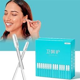 NIROTICA 24 Pcs Ear Wax Cleaner Sticks - Resuable Soft Silicone Ear Pick Wax Remover Kit with Ear Buds Cleaner Great for Traveling, Efficient Quick Way Remove Ear Wax for Ear Cleaning-image-12