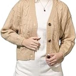 Women Woolen V Neck Casual Wear Stylish 3 Button Cardigan Sweaters for Winter Season-image-60