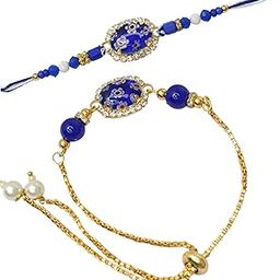 Bhaiya-Bhabhi Rakhi,Couple rakhi set, Designer Rakhi for Bhaiya bhabhi,Lumba rkhi for Bhabhi-0055-image-71