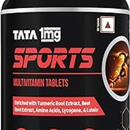 Tata 1mg Sports Multivitamin | With Zinc, Vitamin C, Vitamin D, Calcium and Iron,Supports Energy,Immunity,Performance & Stamina | Pack of 60 Tablets-18