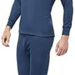 Mens Slim Fit Solid Hotpot Thunder Thermal Set-image-55