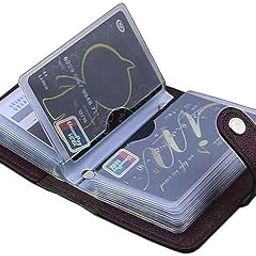 encELade Brown 28 Slots Leather Debit/Credit/ATM Card Holder for Men & Women-image-22