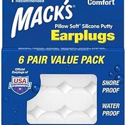 Mack's Silicone Earplugs - White - 6 Pair-30