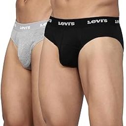 002 Men's Pure Cotton Solid Brief - Low Rise, Outer Elastic Waistband (Pack of 2)-55