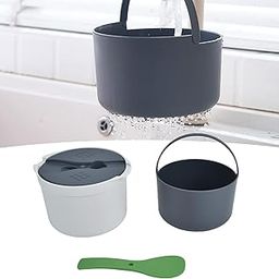 Ubersweet® Microwave Rice Cooker, Food Grade PP Good Sealing Odorless Durable Rice Maker Simple Operation Safe Harmless for Microwave for Kitchen-0
