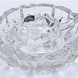 Kachua Plate Glass Crystal Turtle Tortoise with Plate for Feng Shui and Vastu Best Gift for Good Luck Original (Glass Crystal)-image-3