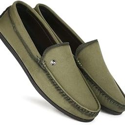 Men's Formal Synthetic Leather Loafers, Office Party Slip-On Dress Shoes, Memory Foam Insole, Lightweight, Multicolour-image-28
