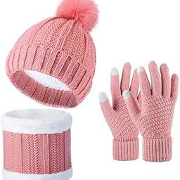 Tomorrow Winter Cap, Neck Warmer Scarf with Touch Gloves Set | Beanie Style | 3 Piece Set - Stay Warm and Stylish this Winter-2