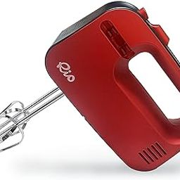 Maggi Rio Electric Hand Mixer/Blender/Beater, 450 Watts, 5 Speed Control, Comes With 2 Beaters and 2 Dough Steel Hooks, Easy Mix For Cake, Atta, Whipping Cream, Ice Cream, Egg Whisker (Red)-picture-19