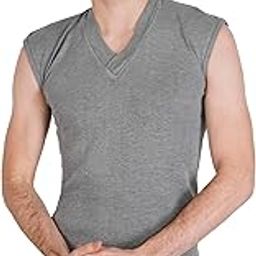 Winter wear Men's Thermal Top with V-Neck and Sleeveless-picture-22