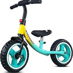 Kidsmate Glider Balance Bike for Kids | Lightweight, Durable Balancing Cycle for Boys & Girls | Adjustable Seat & Pedal-Free Toddler Bike with EVA Tires | Ideal First Bike for Ages 1-4Y (Sea Green)-image-3