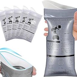 Jashgop Disposable Urine Bags for Travel, Portable Urinals for Car, Pee Bags for Men, Women and Kids, 700ml Gel Vomit Bags for Car Emergency, Camping, Car Toilet for Adults.(Pack 0F 5)-image-36