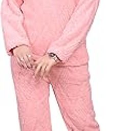 FashionIO® - Woolen Plush Fleece Winter Night Suits for Women Latest Woollen Tops & Pyjama Night Dresses for Women/Teenager Girls - Free Size (M/L/XL)-picture-36