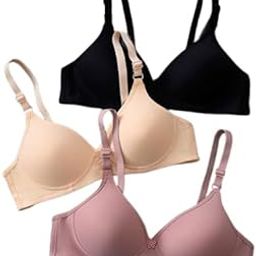 Women's & Girl's Cotton Soft Padded Push Up Wire Free Bra (Multi-Mix-Colors) (Pack-of-2) Random Colours as per Availability-18