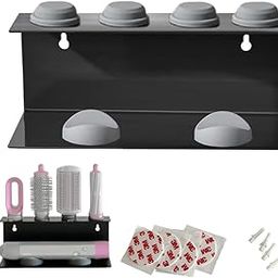 MAYCREATE® Curling Iron Holder Attachments for Dy*on Airwrap Organizer Stand on Desktop, Hair Wrap Storage Rack Accessories Wall Mounted-Black-image-91