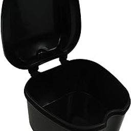 Dentosmile Denture Boxes, Retainer Box Orthodontic Mouth Guard Dental Storage Container/Teeth Storage Box in Black Color (1)-3
