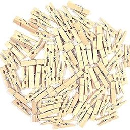 Asian Hobby Crafts Natural Mini Wooden Clips for Wall Hanging Pictures, Wooden Small Picture Clips for Crafts, Pack of 50-Natural (Size : 1.5 inch)-image-53